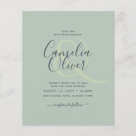 LOWEST BUDGET書道アンパサンド結婚の チラシ