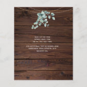 Lowest Budget 結婚's FLYER - PHOTO EUCALYPTUS チラシ (裏面)