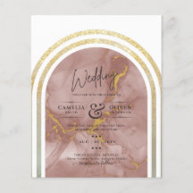 LOWEST BUDGET All-in-1バラ金ゴールド大理石結婚の