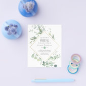 LOWEST BUDGET Eucalyptus Greenery Leaves Wedding チラシ (シングル)