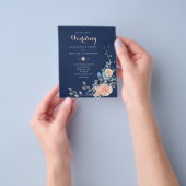 Lowest Budget Navy Coralフローラ結婚ズ チラシ (手)