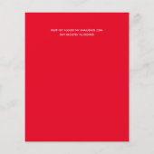 LOWEST BUDGET Red Silver'結婚s FLYER チラシ (裏面)
