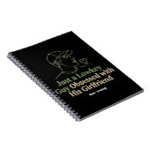 Lowkey Guy Obsessed With His Girlfriend Minimalist ノートブック (右側)