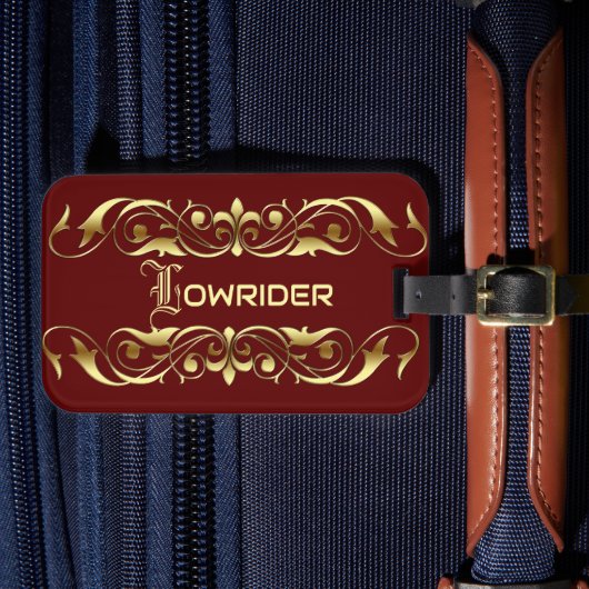 LowRider Car Floor Mat ラゲッジタグ (正面インサイチュ4)