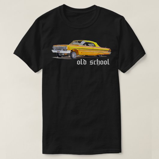 Lowrider  For Men Old School Rap Cholo Gangster Ca Tシャツ (デザイン正面)