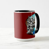 Lowrider Urban Art – Chicano Streetwear Culture マグカップ (正面右)