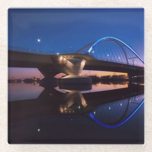 Lowryの日没 ガラスコースター (正面)