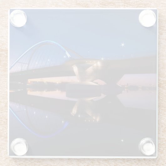 Lowryの日没 ガラスコースター (裏面)