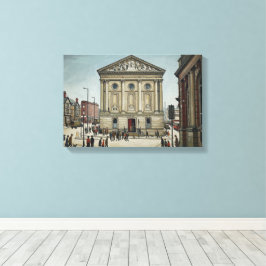 Lowry風のTodmorden Town Hall キャンバスプリント