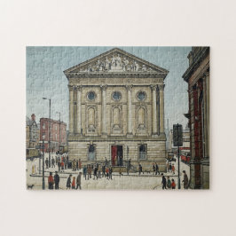 Lowry風のTodmorden Town Hall ジグソーパズル