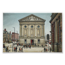 Lowry風のTodmorden Town Hall