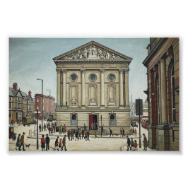 Lowry風のTodmorden Town Hall フォトプリント