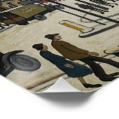 Lowry風のTodmorden Town Hall ポスター (コーナー)