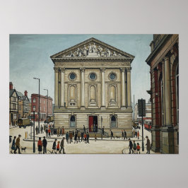 Lowry風のTodmorden Town Hall ポスター