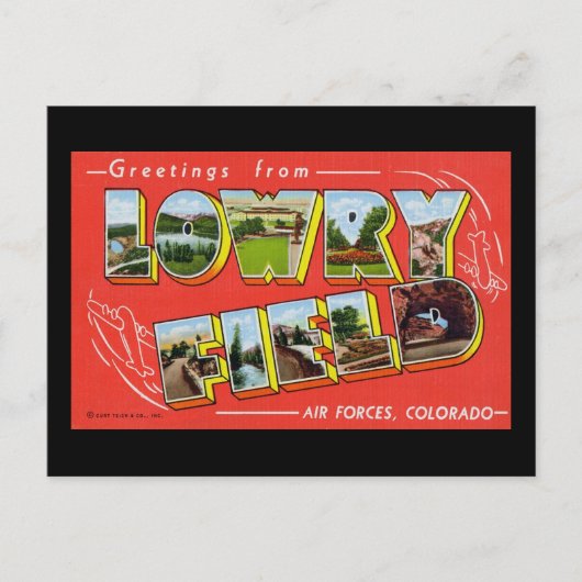 Lowry Field Coloradoからの挨拶 ポストカード (正面)