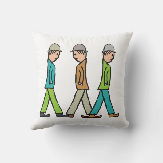 Lowry Matchstick Men クッション (裏面)