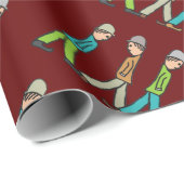 Lowry Matchstick Men ラッピングペーパー (ロールコーナー)