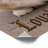 Loyal and Royal Corgi Puppy ポスター (角)