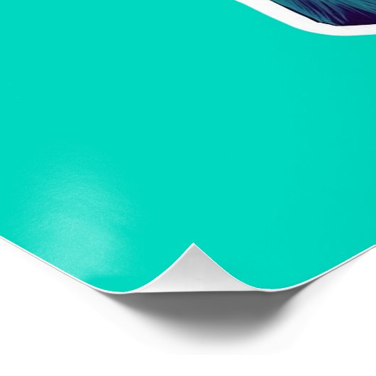 Loyal Glow – Vibrant Bluetick Coonhound Pop Art ポスター (コーナー)