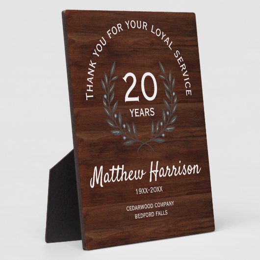 Loyal Long Service Appreciation Award. Personalize フォトプラーク (側面)