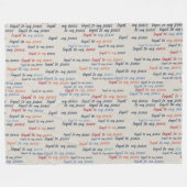 Loyal to My Peace Fleece Blanket フリースブランケット (正面(横))