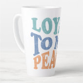 Loyal to My Peace Mugs & Cups カフェラテマグ (左アングル)
