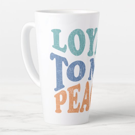 Loyal to My Peace Mugs & Cups カフェラテマグ (左アングル)