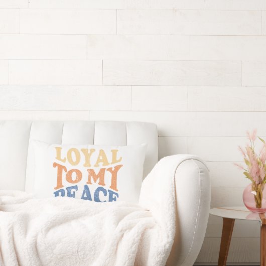 Loyal to My Peace Pillows ランバークッション (ソファ)