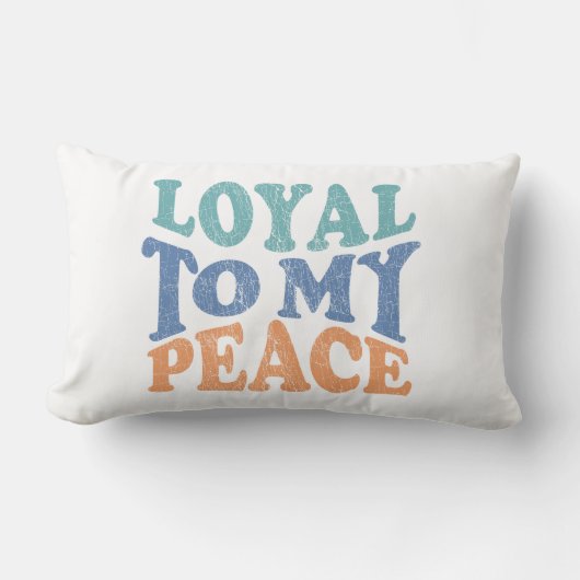Loyal to My Peace Pillows ランバークッション (正面)