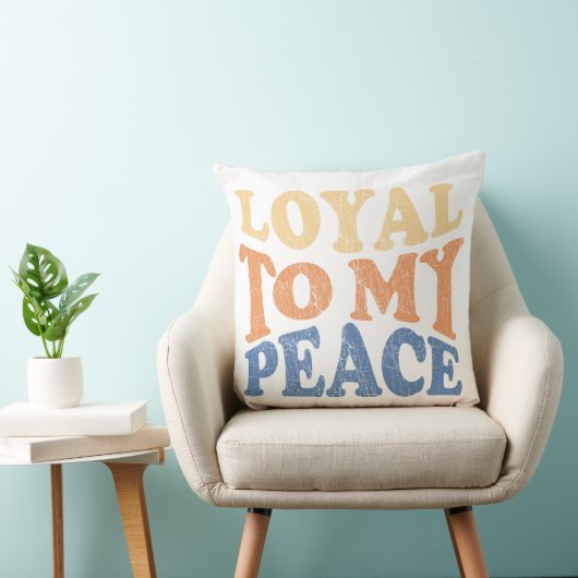 Loyal to My Peace Throw Pillows クッション (椅子)