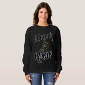 Loyal To The Core 太字スクリプト ブラックグラフィックTシャツ スウェットシャツ (正面フル)