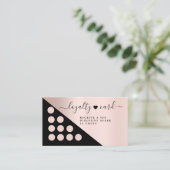 Loyalitat モダン 10カードブラック&赤面 名刺 (スタンド正面)