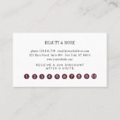 Loyalität 10 Nails Lashes Beauty Visitenkarte 名刺 (裏面)