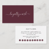 Loyalität 10 Nails Lashes Beauty Visitenkarte 名刺 (正面/裏面)