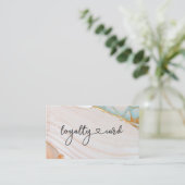 Loyalität 10 Nails Lashes Beauty Visitenkarte 名刺 (スタンド正面)