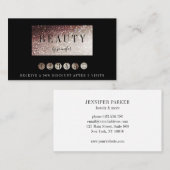 Loyalität 5 Nails Lashes Beauty 名刺 (正面/裏面)