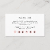 Loyalität 5 Nails Lashes Beauty Visitenkarte 名刺 (裏面)