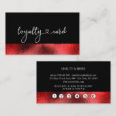 Loyalität 5 Nails Lashes Beauty Visitenkarte 名刺 (正面/裏面)