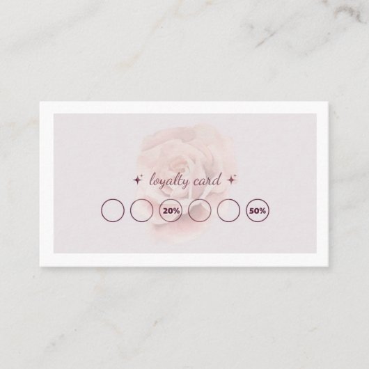 LOYALITY CARD 名刺 (正面)