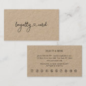 Loyalty 10 Nails Lashes Business Card Visitenkarte 名刺 (正面/裏面)
