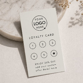 Loyalty Card | グレーのビジネス特典スタンプカード ロイヤリティカード