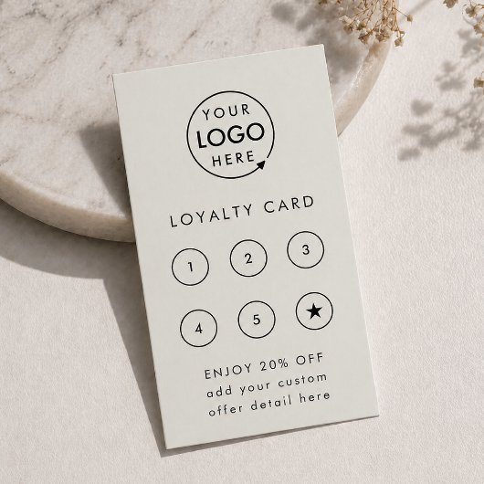 Loyalty Card | グレーのビジネス特典スタンプカード ロイヤリティカード
