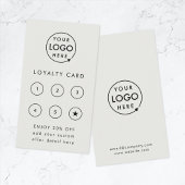 Loyalty Card | グレーのビジネス特典スタンプカード ロイヤリティカード