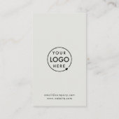 Loyalty Card | グレーのビジネス特典スタンプカード ロイヤリティカード (裏面)