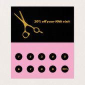 Loyalty Card for Beauty Salon 名刺 (内部フラット)