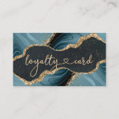 Loyalty Marble Glitzer Card 5 Salon 名刺 (正面)