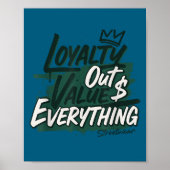 Loyalty Outvalues Everything Streetware Urban  ポスター (正面)