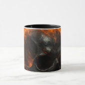 Loyalty Taste Better” – Flaming Skull Tribal Mug マグカップ (中央)