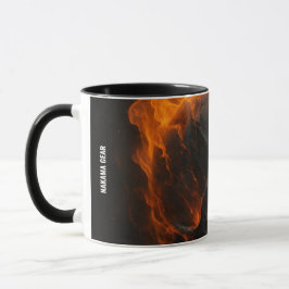 Loyalty Taste Better” – Flaming Skull Tribal Mug マグカップ