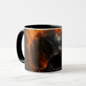 Loyalty Taste Better” – Flaming Skull Tribal Mug マグカップ (正面左)